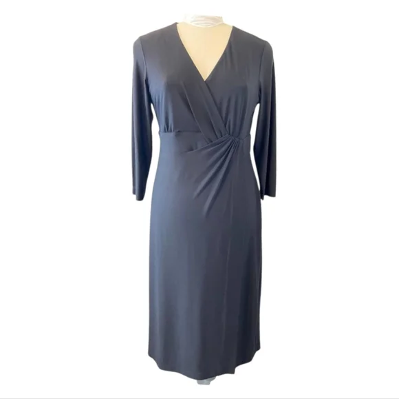 navy blue boutique dress Embroidery Midi Dress In Navy Blue with Spaghetti Straps Navy / S